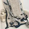 Designer Women Camellia Scarves Brand Imitation Silk Scarf Fashion Printing Mönster Stain Women Luxury Designer With Tag