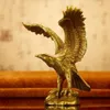 Adornos de águila de cobre puro, trompeta de cobre, exposición de águila voladora única, gran plan, decoraciones para el hogar y la Oficina, adornos artesanales 277f