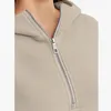 Women's Coat 2024 New Fashionable Women's Autumn and Winter Zippered Long Sleeved Loose Hooded Hoodie