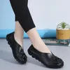 Casual Shoes Spring Women's Flat Leather Breathable Slip-on Moccasins Ballerina Ladies Boat 2024 Mom 35-44