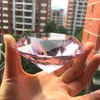 80mm färg klar kristall diamant form pappersvikt glas pärla display prydnad bröllop hem dekoration konst hantverk material gåva t200282x