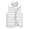 Down Vest Vest Men and Damskie Krótkie zimowe projektowanie stojak na kołnierz moda Wysokiej klasy trend kurtki leniwy