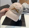 قبعة بيسبول قطنية فاخرة للنساء 2024 مصممة الفتيات القوس التطريز قبعة القبع