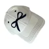 Visors Embroidered Bowknot Baseball Hat Adjustable Women Sun Breathable Peaked Fashion Long Brims Travel