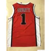 Stitched NCAA Basketball Jerseys College Fredo Starr Shorty #1 Sunset Park Movie Basketball Jerseys Red High School Stitched Shirts S-2XL