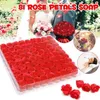 81 PCS Soap Roses Artificial Dried Flowers Heads Rose Bouquet för Rose Petals Bath Party Wedding Decoration Valentine's Day G287o