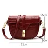 Avondtassen Hoge kwaliteit lederen schoudertas voor dames 2024 Trend Solide handtas Designer Crossbody portemonnee