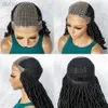 Synthetic Wigs Synthetic Lace Front Wig Braided Wigs Braid African With Hair Braided Lace Front Dreadlocks Wigs ldd240313