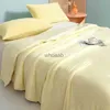 Comforters sätter lyx tvättat sommar cool quilt is silkes luftkonditionering singel dubbel tunn filt sängkläder queen size yq240313