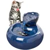 Tigelas para gatos alimentadores de cerâmica, fonte elétrica para beber, tigela automática para animais de estimação, pia, 206g