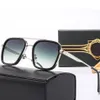Novo designer de moda ditttttta top look retângulo óculos de sol para mulheres homens clássicos praia sombreamento óculos de proteção uv