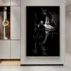 Resimler Siyah ve Beyaz Çıplak Çift Tuval Resim Seksi Vücut Kadın Adam Duvar Sanat Poster Baskı Resim Oda Ev Dekoru Cuadro235K