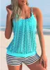 Badebekleidung Neues, hochelastisches, hohles Sommer-Badeanzug-Set mit gepunktetem Muster, zweiteiliger sexy Strand-Badeanzug für Damen, S-6XL, Wassersport 240311