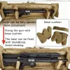 Pacote Backpack de pistola tática Backpack Double Rifle Bags AirSoft Militar de carabina dupla porte para Saw M249 M4A1 M16 AR15