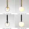 Modern Glass Wall Lamp Scandinavian Wandlamp Bedside Reading Lamp Round applique murale luminaire Nordic Led Wall Lights E27259J