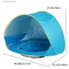 Toy Tents UPF 50+ Baby beach tent Waterproof Sun Shelter UV-protecting Sunshelter with Pool Kid Outdoor Camping Sunshade Beach sunshelter L240313