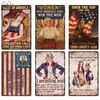 USA Metalen Bord Poster Plaquette Metalen Vintage Amerikaanse Stijl Muur Decor voor Man Cave Bar Pub Club Tin Bord decoratieve Plate284W