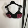 Бесплатная доставка, женские комплекты из двух предметов с розовой цветочной вышивкой, брендовое платье из двух предметов в одном стиле, DH391