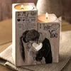 Alla mia ragazza 2 pezzi set a forma di cuore artigianale in legno portacandele candeliere scaffale decorazione di San Valentino regalo candelieri Ho329b