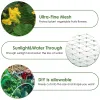 Nätning Återanvändbar grön anti -fågelskyddsnät 15mm Mesh Garden Plant Netting Skydda växter Fruktträd från fågelhjortfjädring