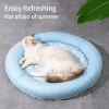 Mats Cat Sleeping Bed Round Shape Summer Cooling Bed Portable Soft Durable Pets Nest Pet Cooling Mat Hamaca Para Perro