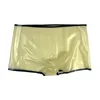Majaki Monnik LaTex Boxer Breifs Wytrzymała bielizna z 18 -cm Perylowe majtki do imprezowy Club Wear Bodysuit 0,4 mm