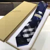 Cravates Cravates Cravates avec boîte Hommes Cravate Design Mens Mode Cravate Rayures Motif Broderie Luxurys Designers Business Cravate Neckwear L240313