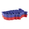 Bakformar 4: e av Jy Ice Cube Mold Creative American Map Food-klass Sile Tray Easy Släpp USA