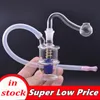 Hot Sale and Cheapest Small Glass Oil Burner Bong Hookahs 10m Female Joint Water Bottle Bong Ice Ashcatcher Shisha with Male Oil Burner Pipe Best Gift for Smoker