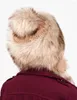 Berets Women's Winter Plush Faux Fur Bomber Hat High Top Cute Sweet Thickened Hair Princess Ear Protection Warm