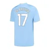 Haaland 23 24 mans städer fotbollströjor Bruyne fotbollsskjorta de Phillips Grealish Ferran Mahrez Foden Bernardo Joao Cancelo Z Rodrigo Men Kids Kit Set Uniforms