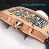 Exciting Wrist Watch Exclusive Wristwatches RM Watch RM67-01 Men's Series RM6701 Rose Gold Limited Edition Automatic Chaining Ultra Thin Wrist Watch