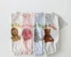 Newborn Baby Girl Cute Animal Short Sleeves Jumpsuit Thin Comfortable Cotton Bodysuit One Piece Boy Summer Outfits Clothing