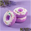 Outros suprimentos de banho Bomba Handmade Natural Fizzy Luxury Spa Fizzers Aromaterapia Cuidados Corporais Colorf Candy Donut para Crianças Drop Dhemd