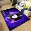 Carpets 3D Creative Music Record Rug Living Room Carpet Home Decor Non-slip Kitchen Bathroom Floor Mat Hallway Doormat Bedroom Footpad