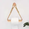 Toilettenpapierhalter, kreativer Hanfseil, nagelfreier Papierhandtuchhalter, Seidenholzregal, Badezimmerhaken, Toilettenwandbehang, Küchenpapierrollenhalter 240313