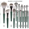 Pincéis de maquiagem conjunto de pincéis de maquiagem macio pó macio corretivo iluminador escova ferramentas de beleza mistura cosméticos 14pcs ldd240313