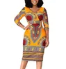 Spring Summer Dress Women 2020 Casual Plus Size Slim African National Style Dresses Elegant Sexy V Neck Pencil Long Party Dress9280273