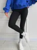 Damen-Leggings mit Fleece, dicke, warme Samt-Baumwollstrumpfhose, Damen-Leggings, Winter, dünne graue Thermo-Leggings für Frauen 240309