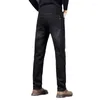Erkek Kot 2024 İlkbahar ve Sonbahar Moda Trendi Düz Renk Artı Boyut Gevşek İş Rahat Streç Pantolon 28-38