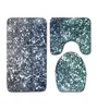 Shiny Printed Threepiece Floor Mat Door Mat Bathroom Rug Waterproof Carpets Toilet Seat Cover Floor Mat Bathroom Decor 2107241925976