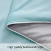 Tröskor sätter kylfilt för sängen silkeslen luftkondition täcke lätt kyld sommar täcke med dubbel sida kall kylning tyg yq240313