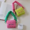 Candy Color Cotton Filled Mini Cute Wireless Earphone Storage Bag Earphone Protective PA i Portable Coin Purse Organizer Pouch 240229