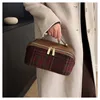 أزياء Women Women Evening Facs Large Open Organ Organ Pillow Tweed Makeup Organizer Women Women Women Bag Bag Bag Bag Bag Bage