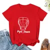 Polos pour femmes T-shirt Python hauts d'été vêtements Vintage T-shirts pour femmes T-shirts graphiques drôles