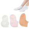 Sdatter 1Pair Feet Care Socks Spa Home Use Silicone Moisturizing Gel Heel Socks Cracked Foot Skin Care Protectors Anti Crack 240304