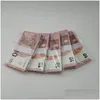 Autres fournitures de fête festives 3 Pack Party Fournitures Fake Money Banknote 10 20 50 100 200 Euros Réaliste Pound Toy Bar Props Copie Cur Dh4Is