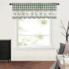 Cortinas fazenda xadrez galo verde retro cozinha pequena cortina de tule pura cortina curta quarto sala estar decoração casa voile