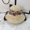 Chapeau seau de styliste tricoté à la main, chapeau de tourisme, chapeau rayé de luxe, chapeau unisexe, pare-soleil de vacances, chapeau de pêcheur