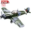 Bzda ww2 militar 290 pçs ii campanha do norte da áfrica spitfire avião de combate blocos de construção soldado avião tijolos crianças brinquedos presente c3336